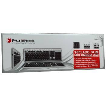 TECLADO SLIM MULTIMEDIA USB FUJITEL